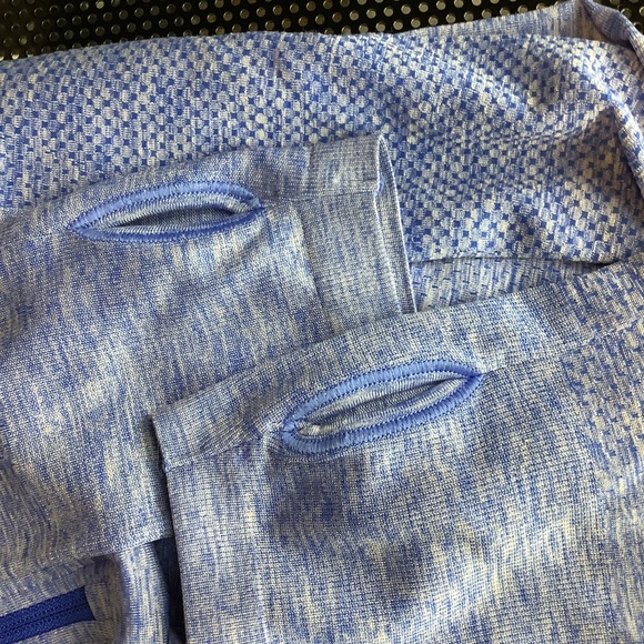 Nike Dri-Fit Blue 1/4 Zip Athletic Pullover Top Women’s Large Texting Wrists - Picture 15 of 16